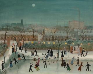 Helen Bradley - Going Home Through Alexandra Park