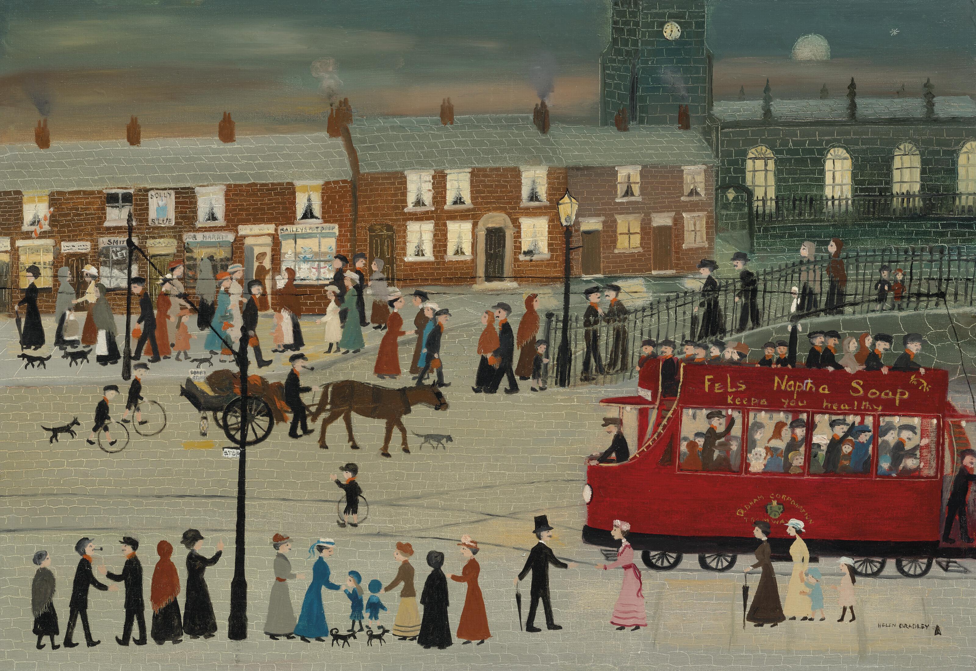 Helen Bradley - Going to Bailey\'s Pot Shop