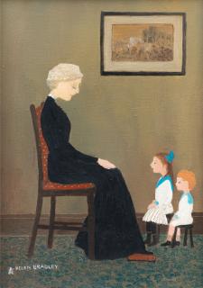 Helen Bradley - Great Aunt Jane Telling a Story