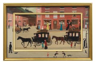 Helen Bradley - Just Round the Corner is Mumps Station