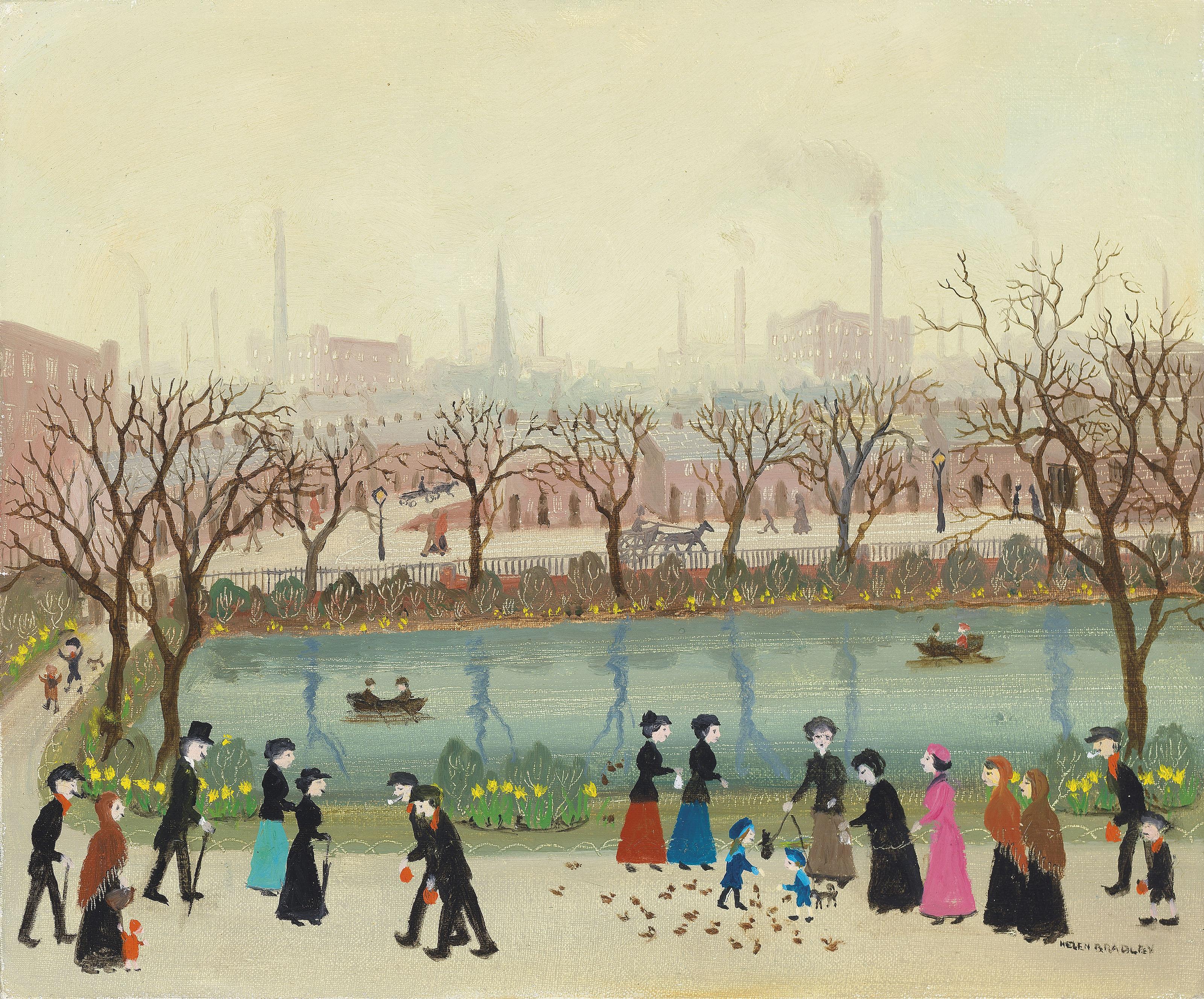 Helen Bradley - On a Warm Spring Afternoon