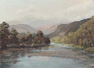 Helen Bradley - River In The Lake District