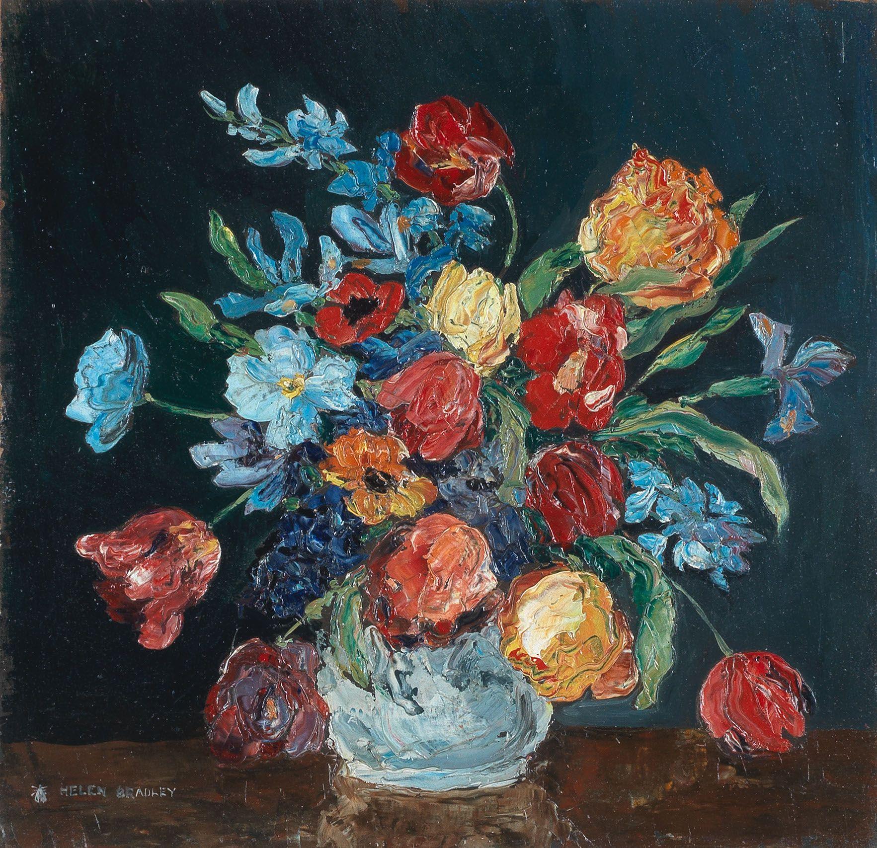 Helen Bradley - Still Life of Flowers