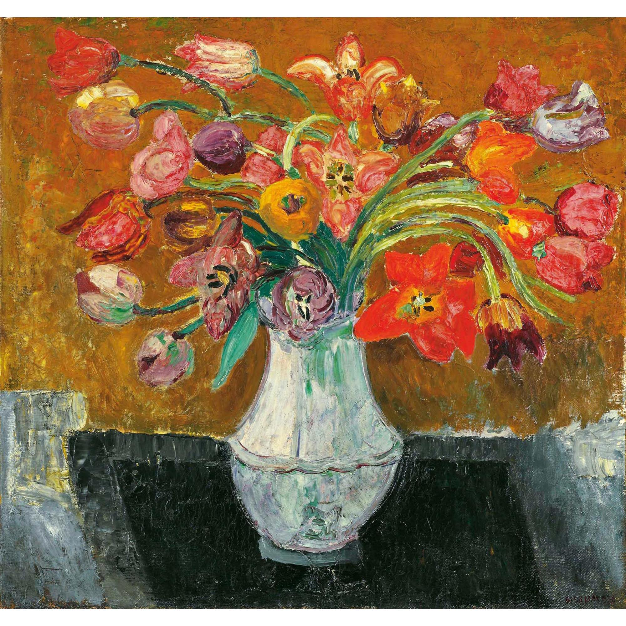 Helen Dahm - Blumenstrauss Mit Tulpen In Vase, 1930 Bunch Of Flowers With Tulips In Vase, 1930