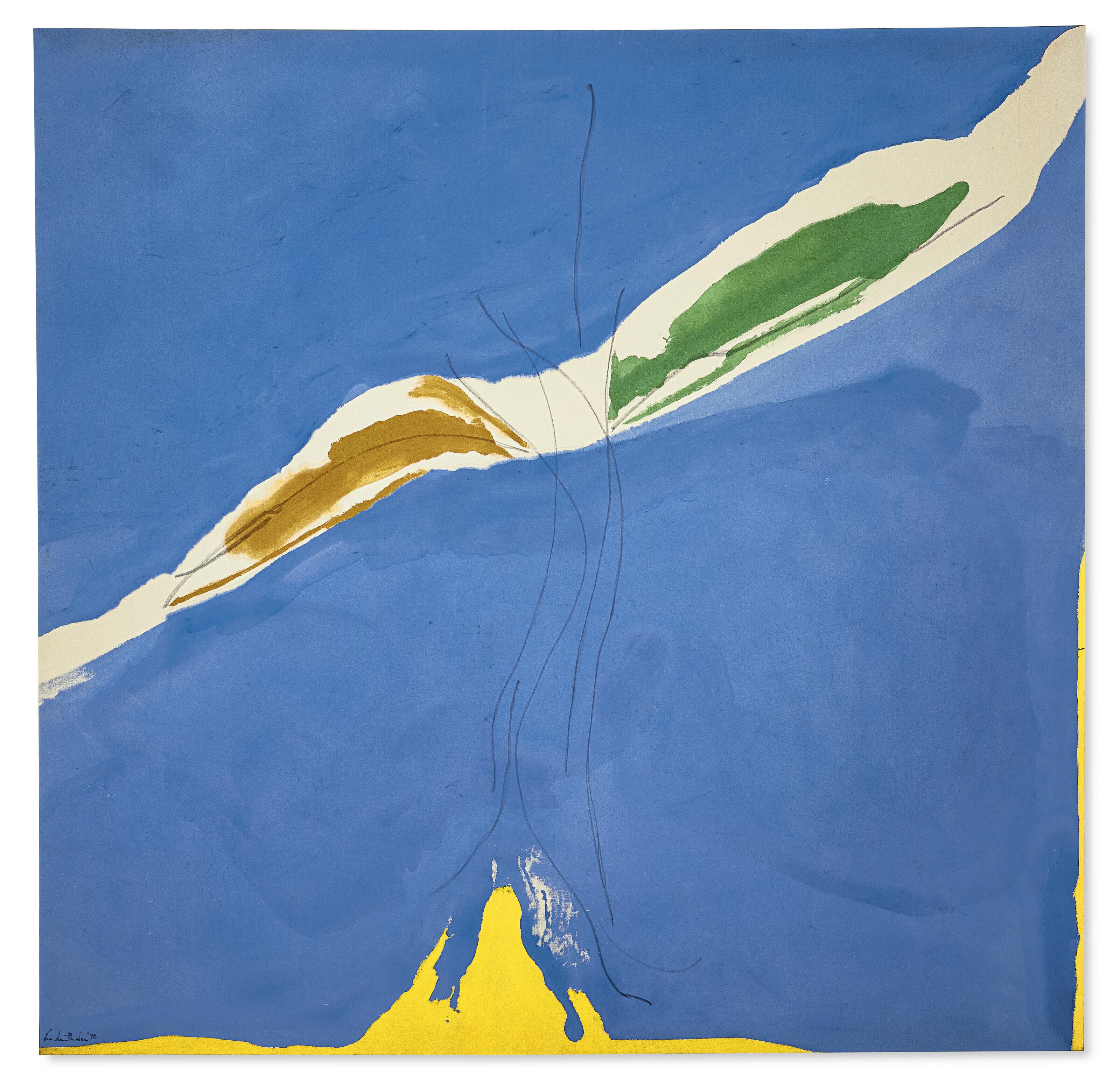Helen Frankenthaler - Genuine Blue