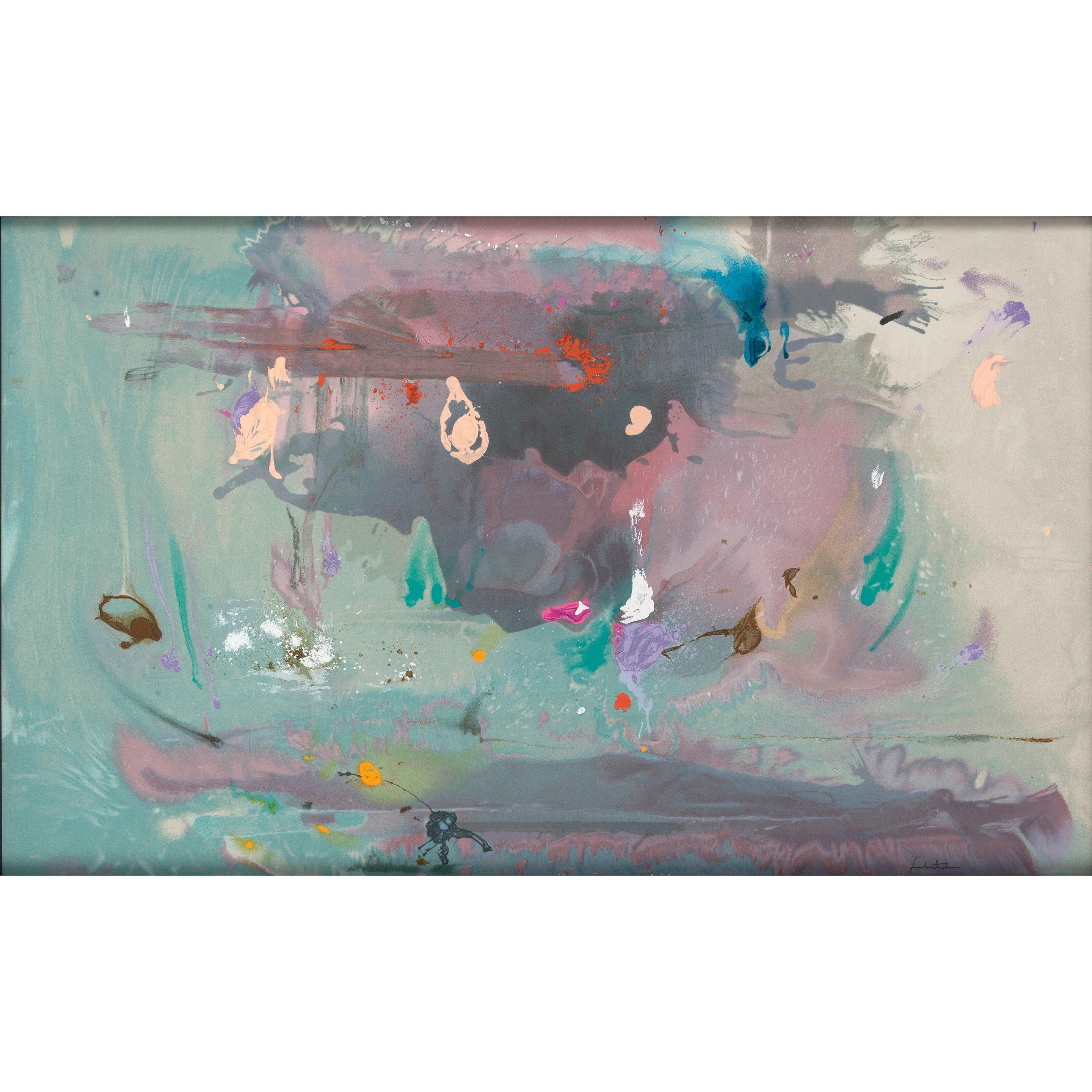 Helen Frankenthaler - Grey Fireworks (Poster)