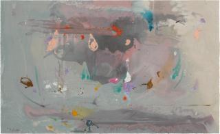 Helen Frankenthaler - Grey Fireworks