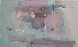 Helen Frankenthaler - Grey Fireworks