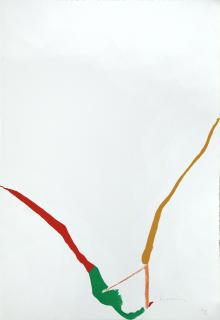 Helen Frankenthaler - What Red Lines Can Do: One Plate