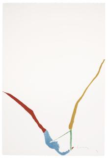 Helen Frankenthaler - What Red Lines Can Do: one print