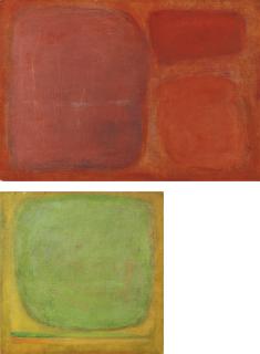 Helen Khal - American i)Untitled  Ii)Untitled 