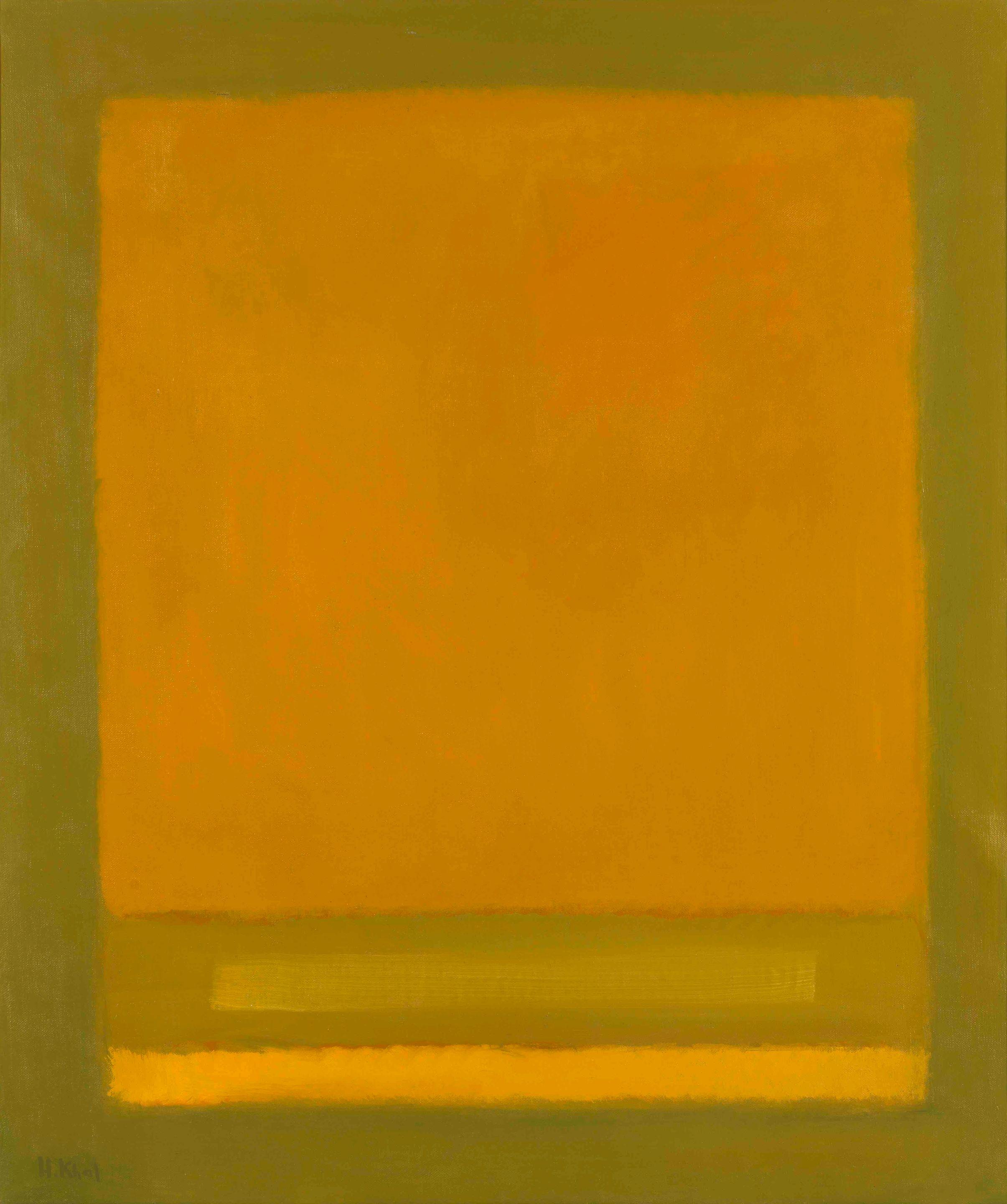 Helen Khal - Ochre and Yellow over Green
