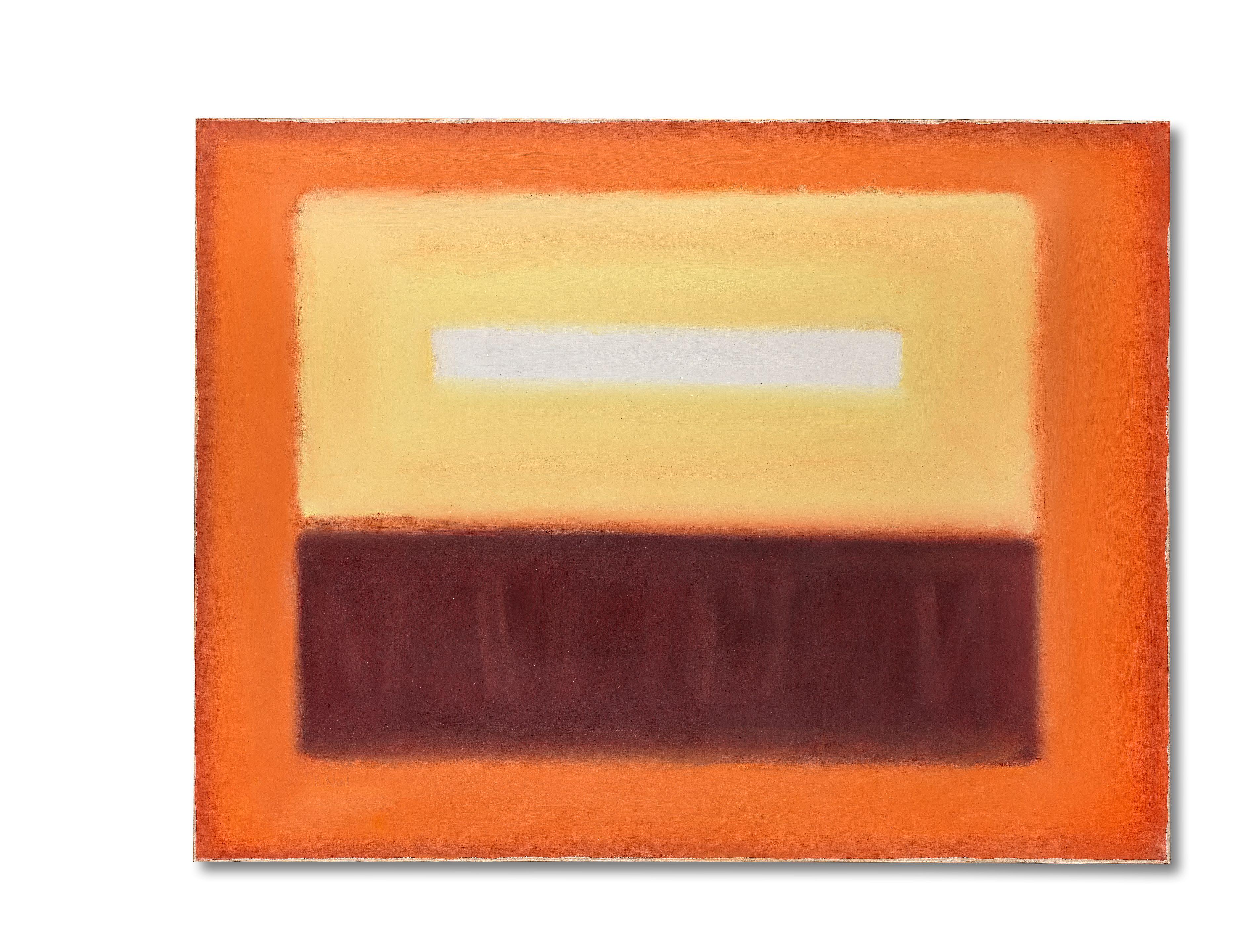 Helen Khal - Yellow on Burnt Orange