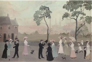 Helen Layfield Bradley - Spring Lane On A Summer Afternoon