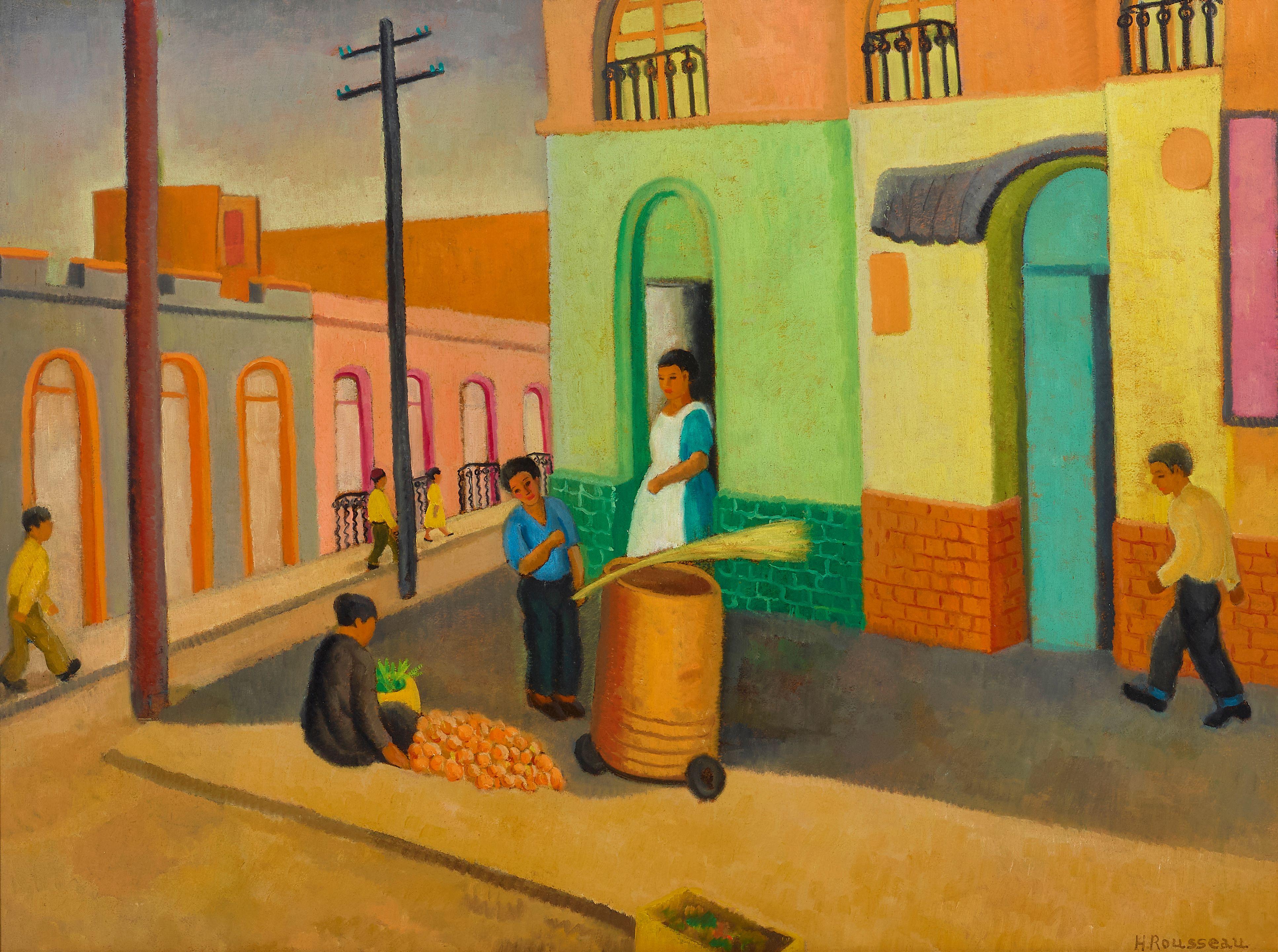 Helen Rousseau - Taxco Street Scene