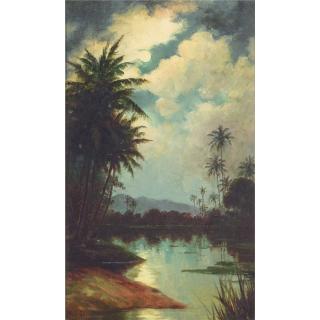Helen Thomas Dranga - Palms Under the Moonlight