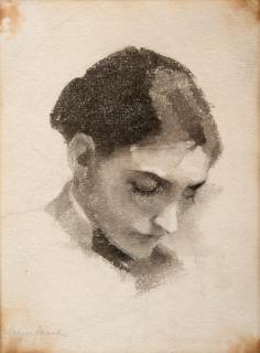 Helene Schjerfbeck - A Girls Portrait.