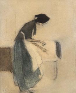 Helene Schjerfbeck - At the hearth
