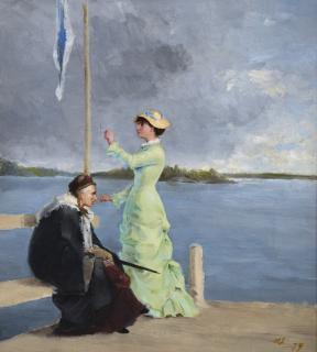 Helene Schjerfbeck - Finnish on The Jetty