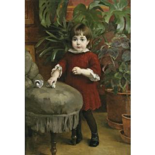 Helene Schjerfbeck - Finnish Pieni Gudrun; Lilla Gudrun (Little Gudrun)