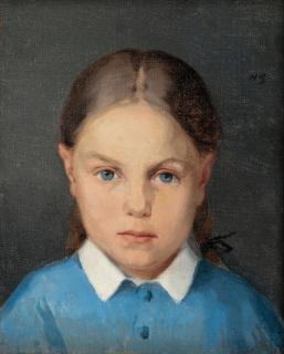 Helene Schjerfbeck - Girl With Braids