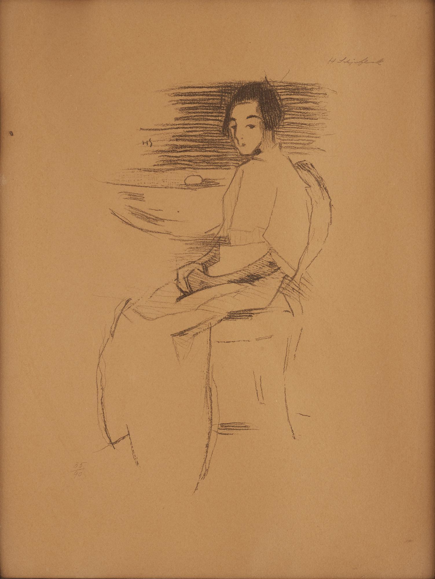 Helene Schjerfbeck - \'Kostymbild (Bagarens dotter)\'