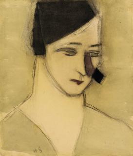 Helene Schjerfbeck - Mother from The Alarm