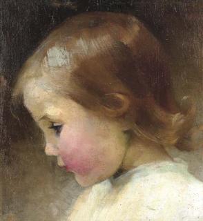 Helene Schjerfbeck - Profile of a girl (Flickprofil)