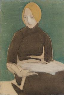 Helene Schjerfbeck - The Reading Girl (Läsande Flicka)