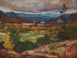 Helmer Osslund - Autumn landscape