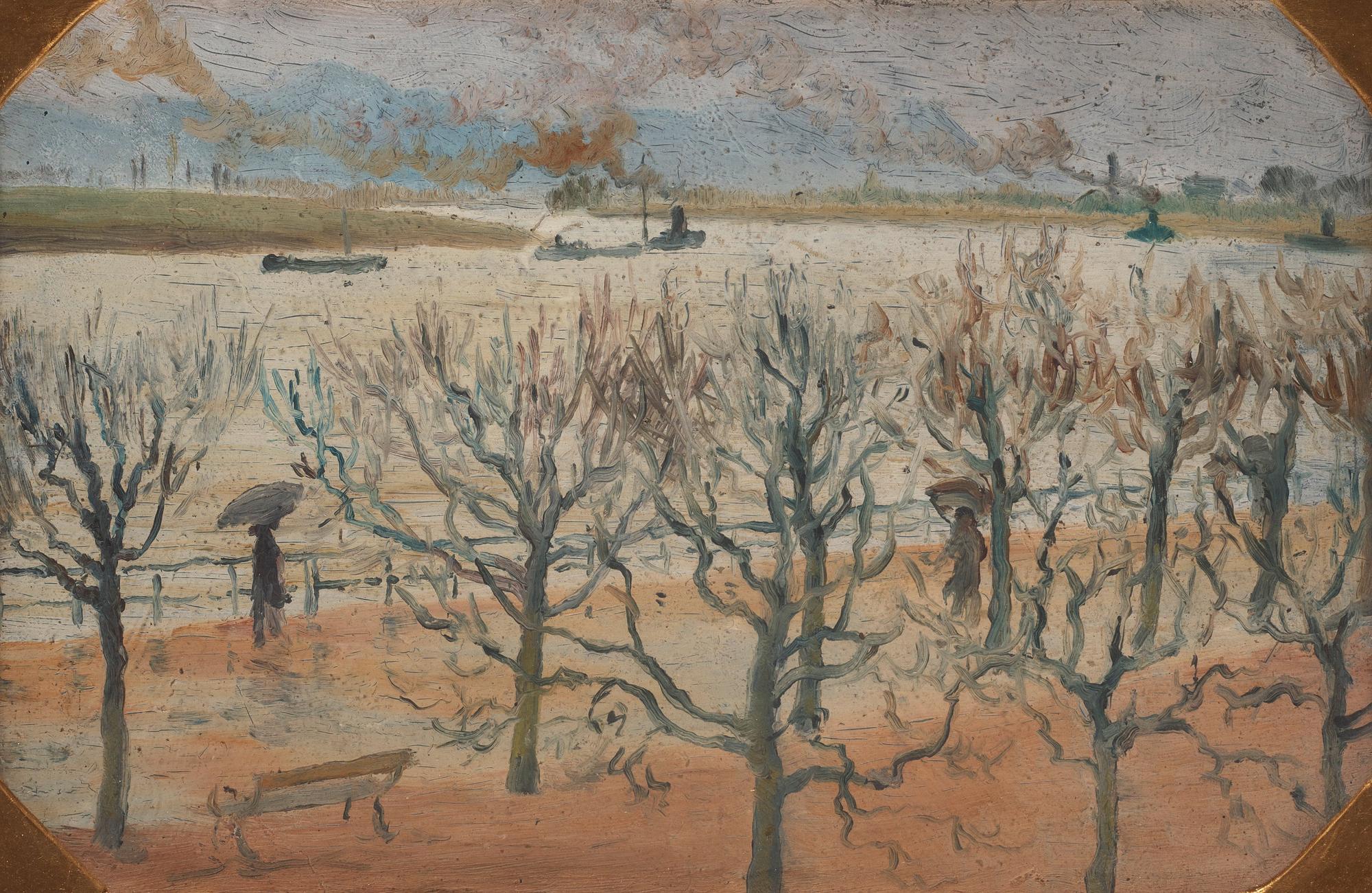 Helmer Osslund - Beach Promenade at Rehn.