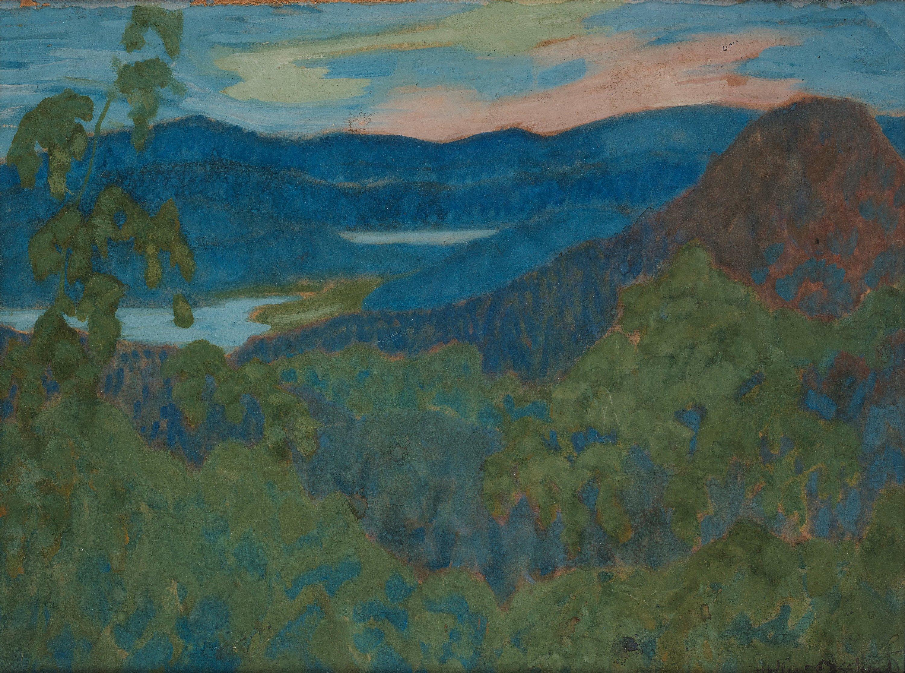Helmer Osslund - Landscape, Ångermanland