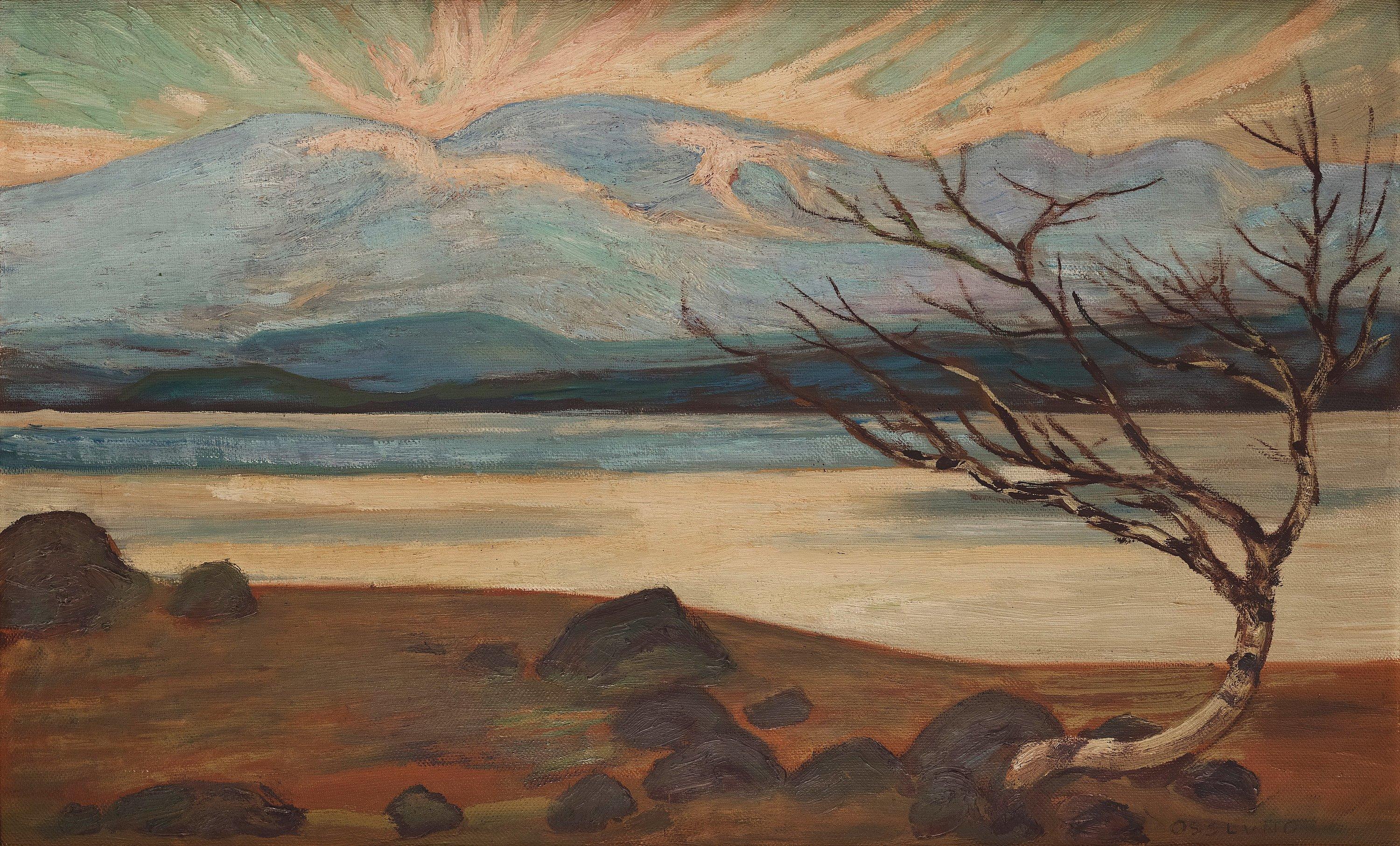Helmer Osslund - Mountain Landscape
