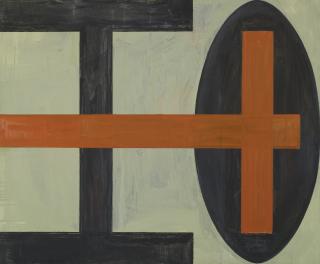 Helmut Federle - Blume Des Todes Iii (Rotes Kreuz)