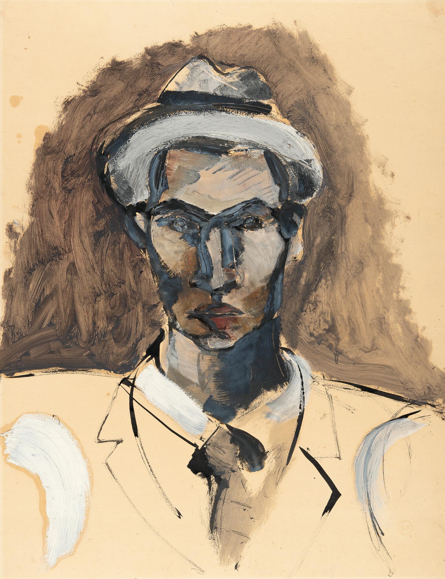 Helmut Kolle - Porträt eines Mannes mit Hut