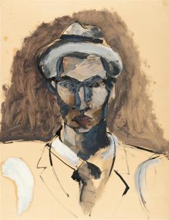 Helmut Kolle - Porträt eines Mannes mit Hut