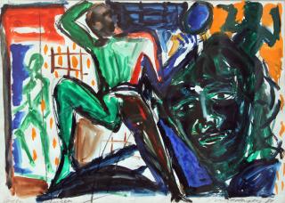 Helmut Middendorf - Green dancers