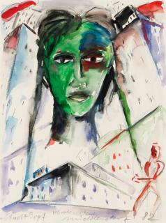 Helmut Middendorf - Komposition med ansikte