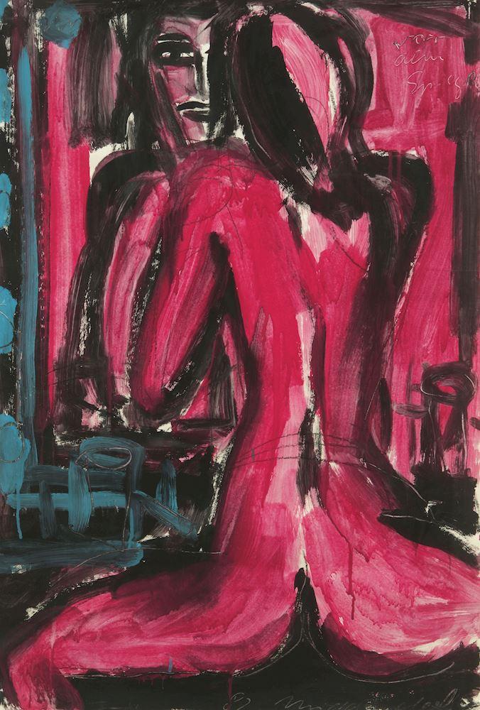 Helmut Middendorf - Vor dem Spiegel. 1982.