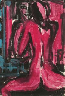 Helmut Middendorf - Vor dem Spiegel. 1982.