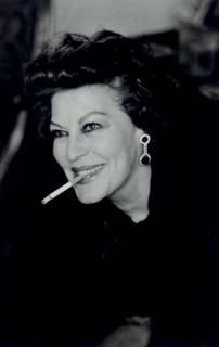 Helmut Newton - Ava Gardner, London, 1984