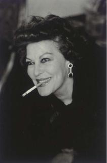 Helmut Newton - Ava Gardner, London, 1984