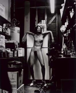 Helmut Newton - Domestic Nude II, Waiting For The Earthquake, Los Angeles, 1992