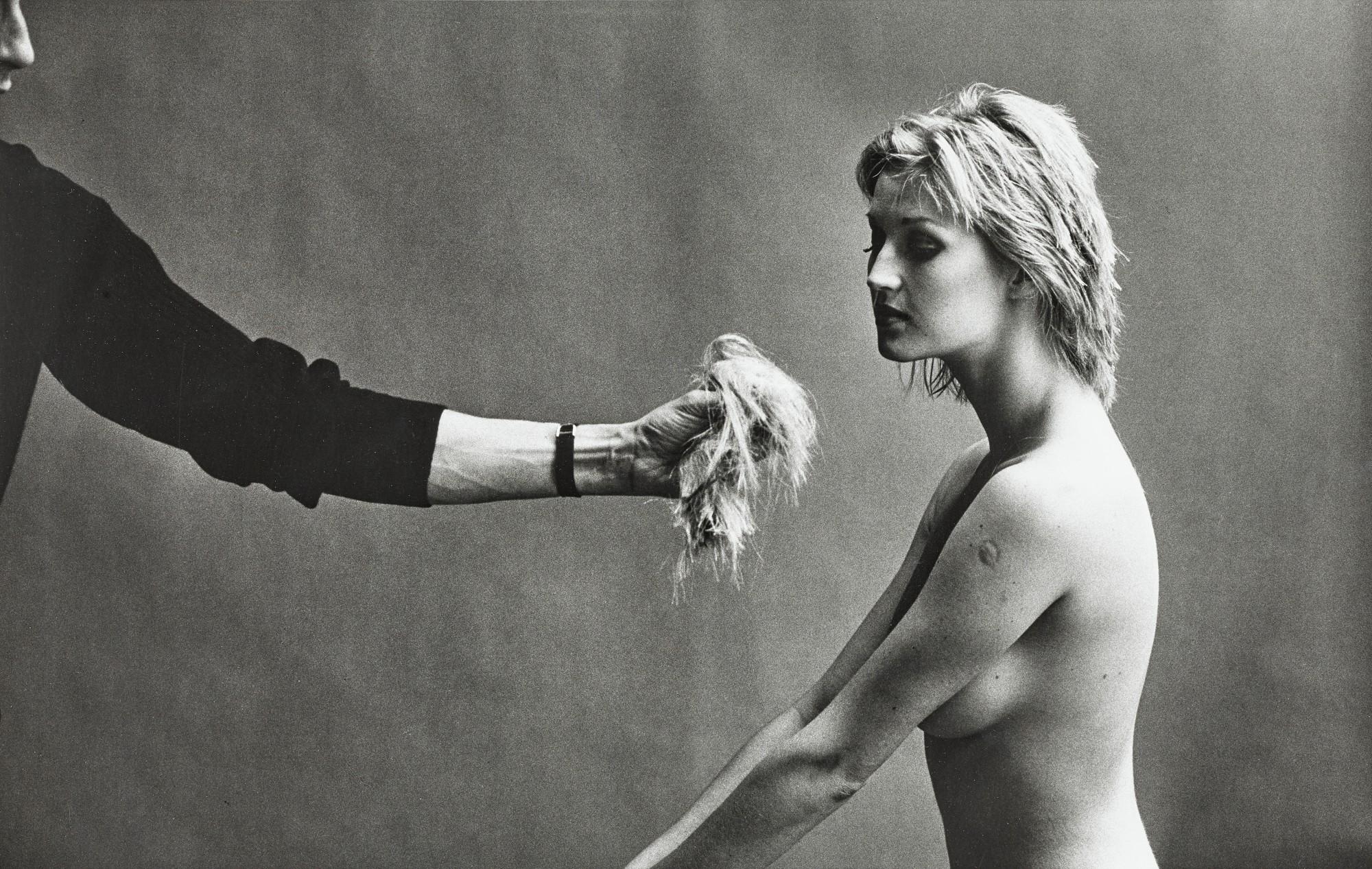Helmut Newton - \'Haircut, Jean-Louis David\', 1974