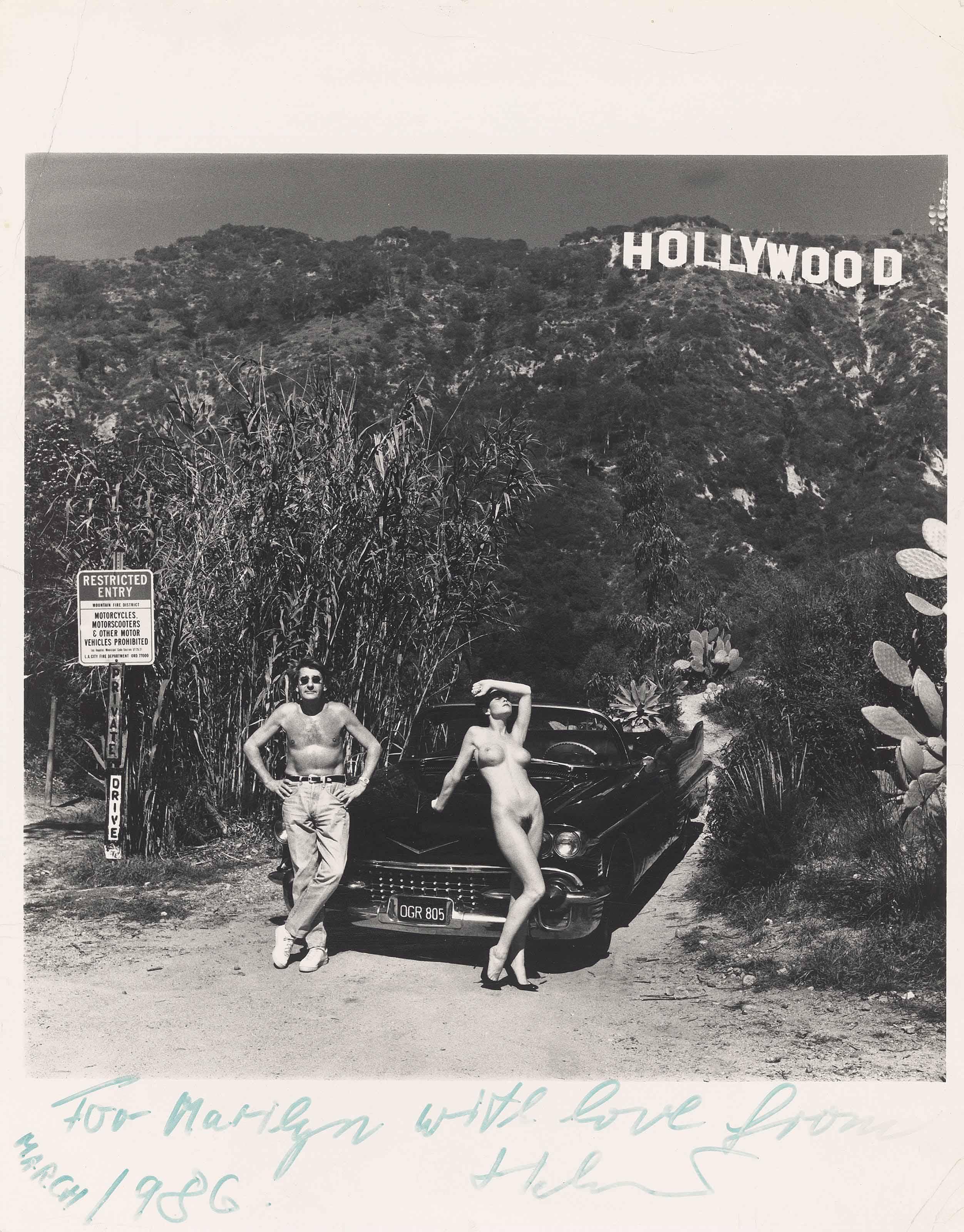 Helmut Newton - Self-portrait with Barbara Edwards, March 1986