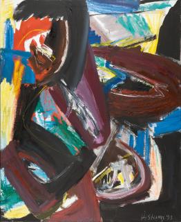 Helmut Sturm - Ohne Titel (Komposition mit Bogenformen).