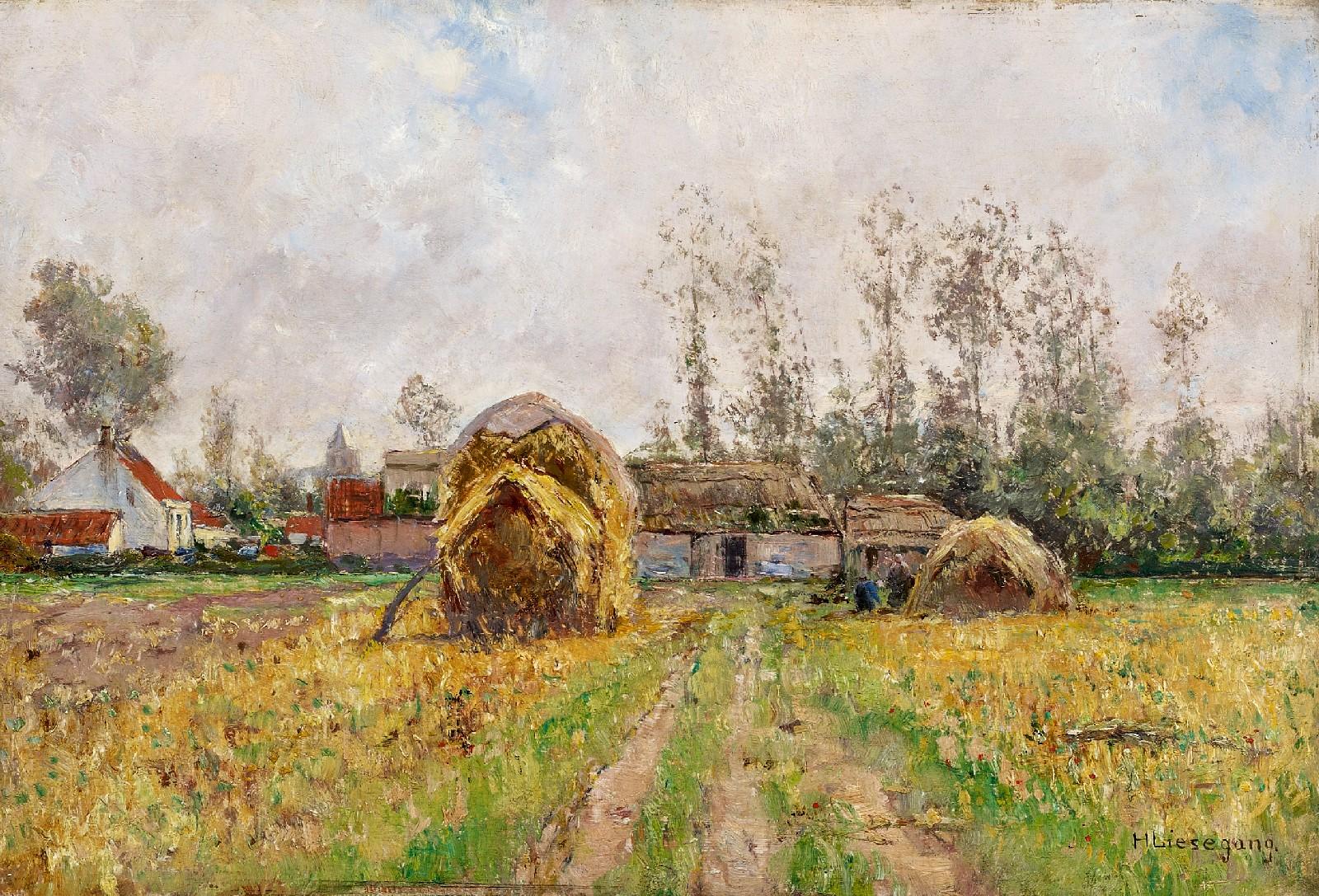Helmuth Liesegang - Heuernte vor Zons