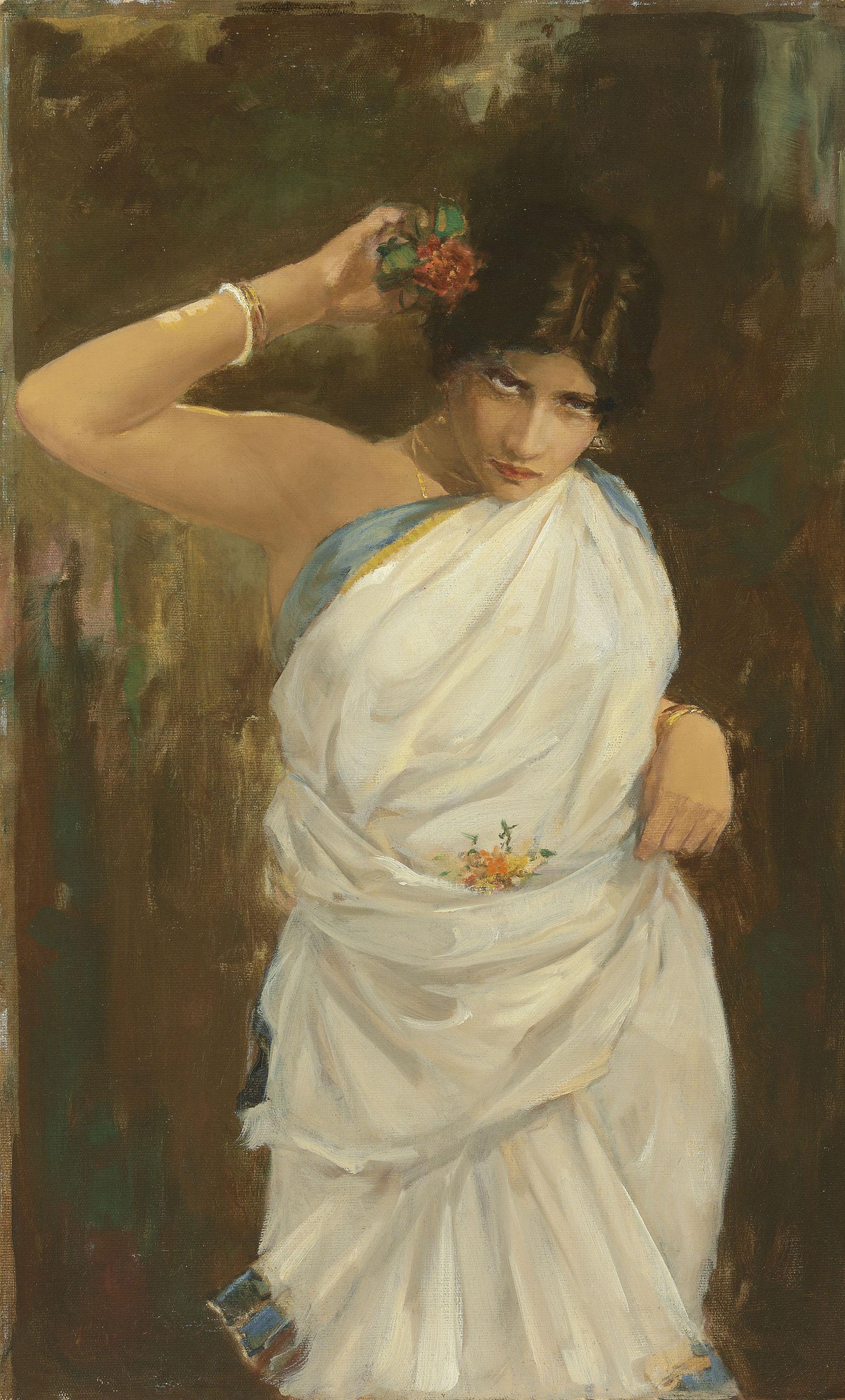 Hemendranath Mazumdar - Untitled (Country Flower)