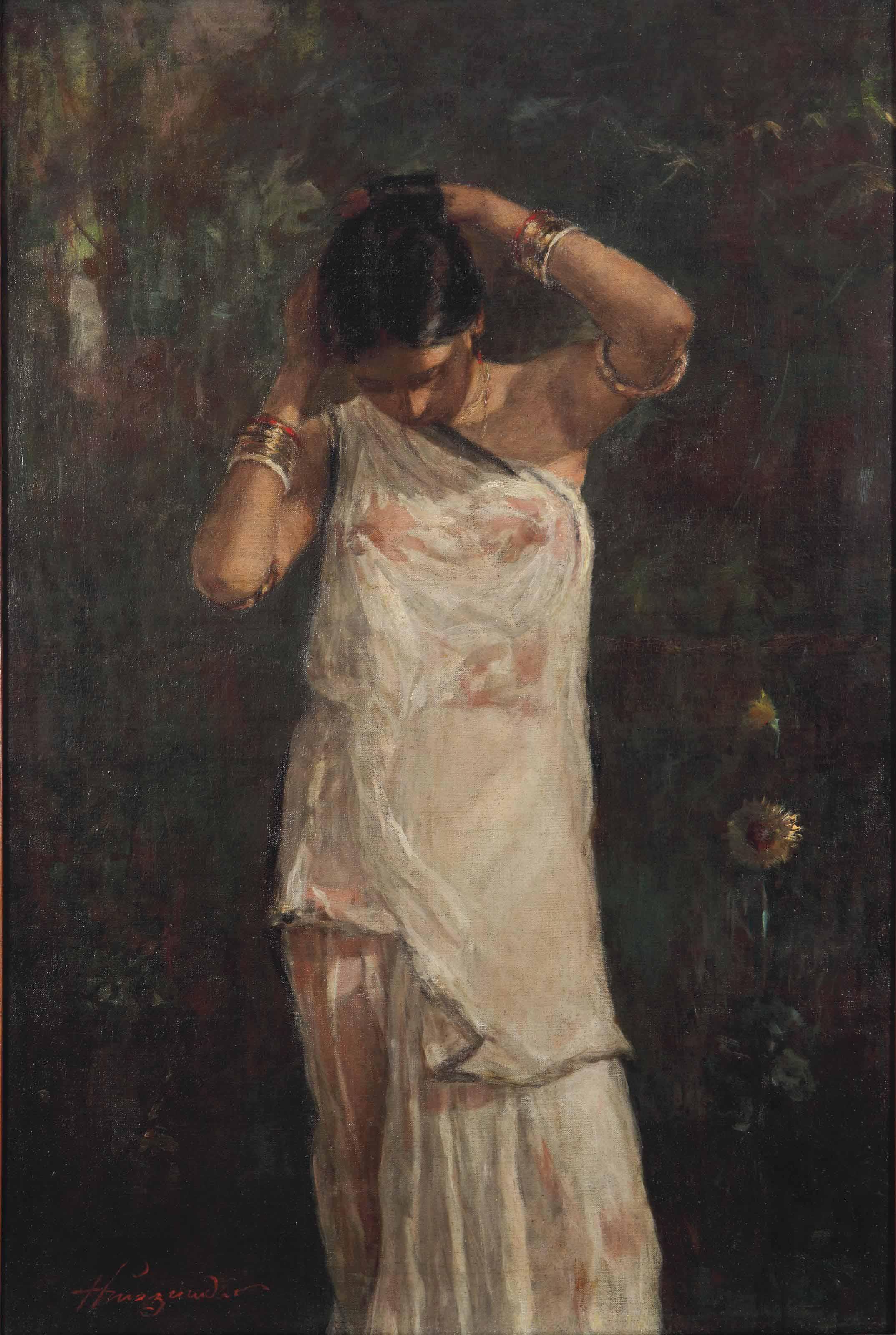 Hemendranath Mazumdar - Untitled (Sunflower)