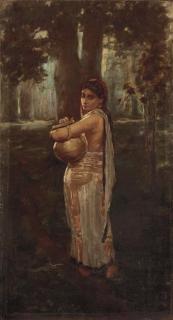 Hemendranath Mazumdar - Woman with Pitcher